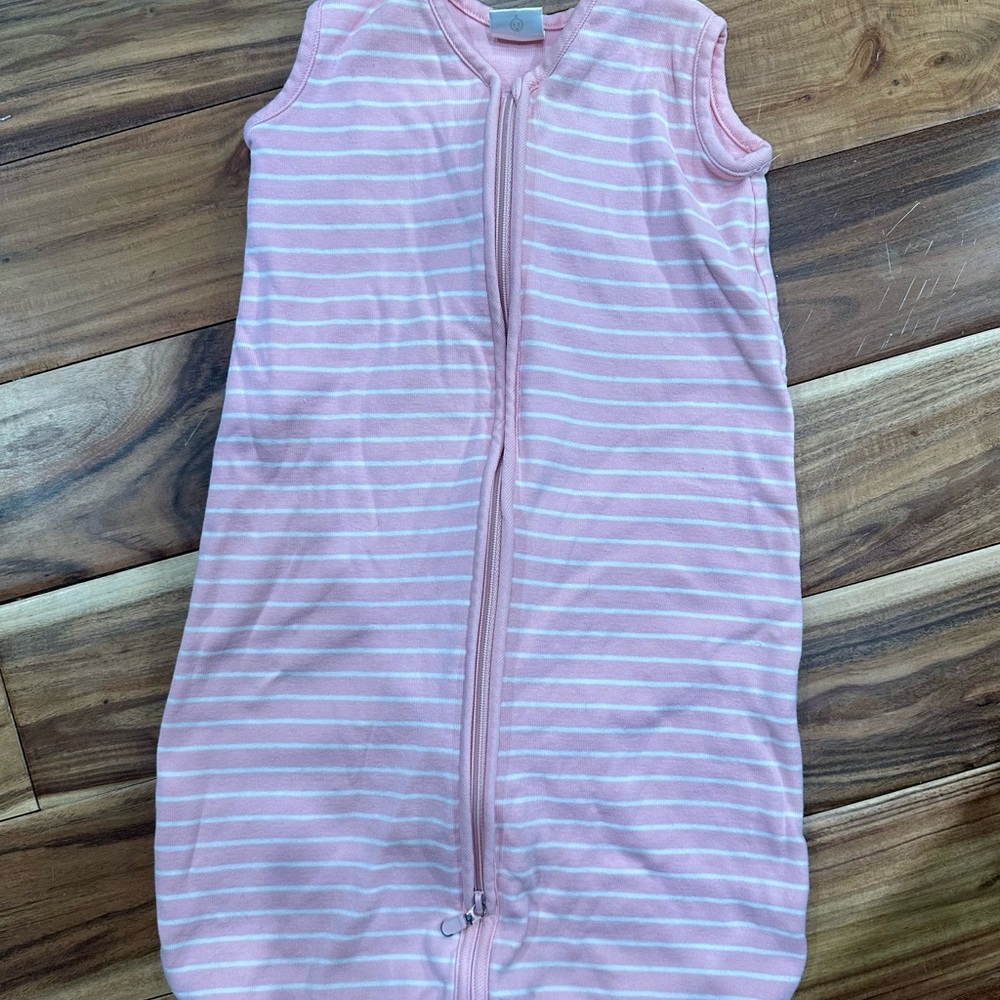 Hanna Andersson Pink and White Sleep Sack